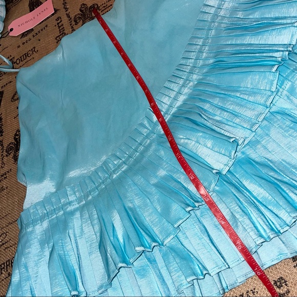 Nichole Lynel NWT! “Main Thang” Sky Blue Stretch Set Size M - Picture 10 of 11